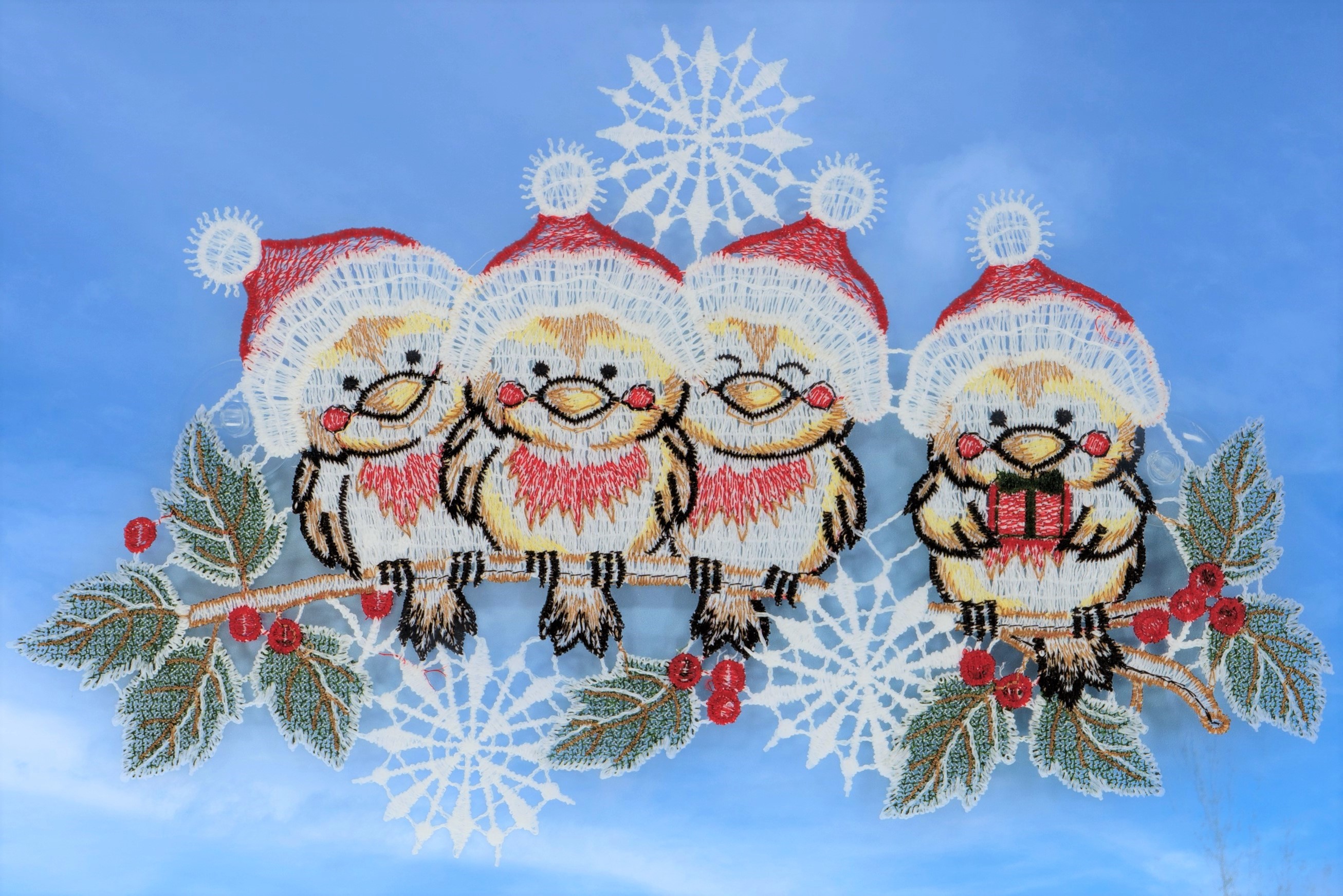 Maryanne Jones Bär Hetzen fensterschmuck zu weihnachten Portal