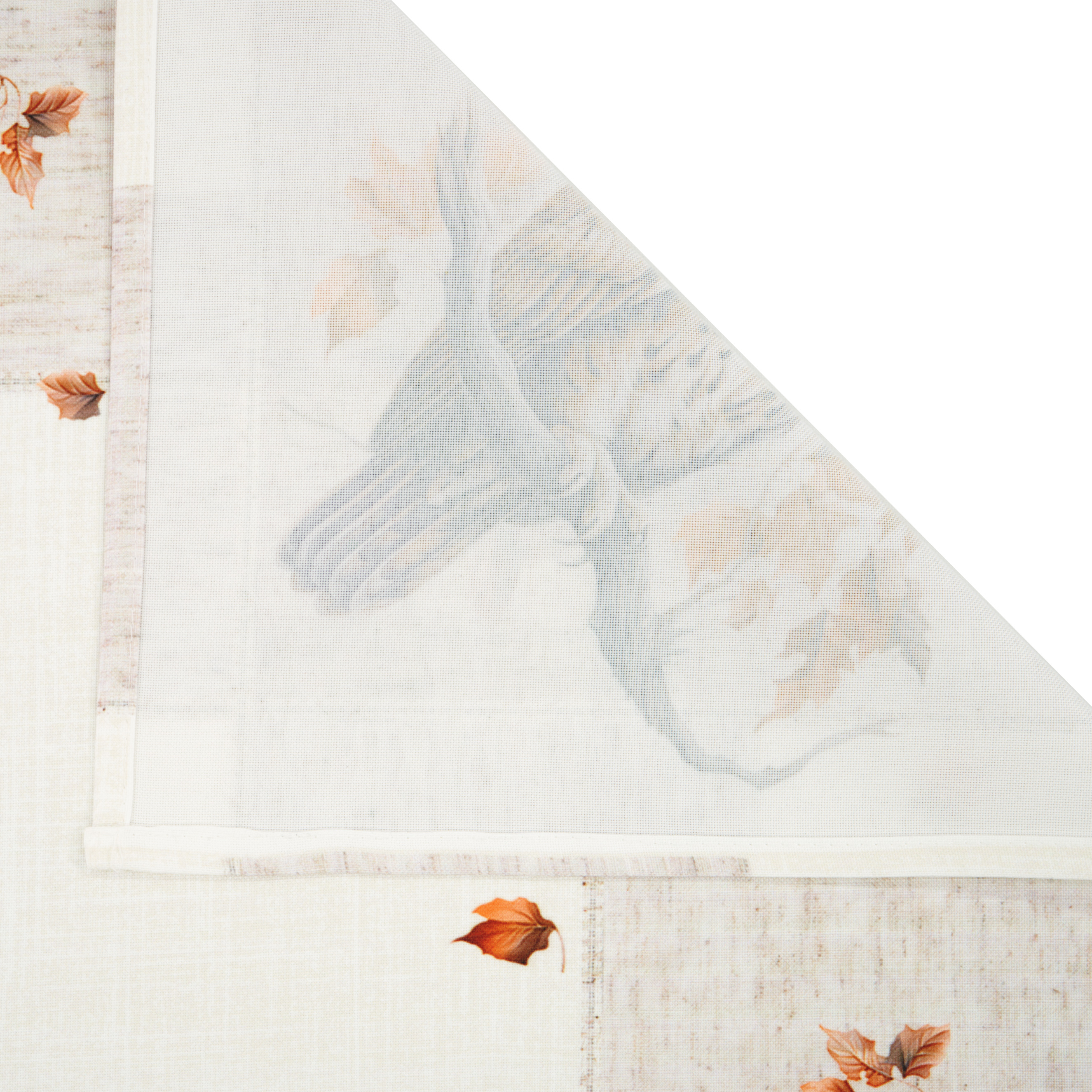 Eule Kastanie Tischdecke Tischläufer 35x70 Cm – Herbstdeko Leinen-Optik, 100% Polyester, Waschbar
