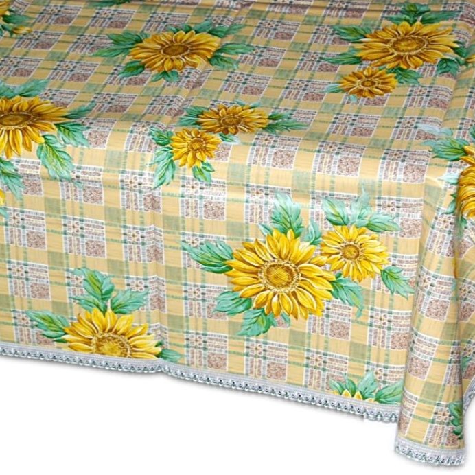 Wachstuch Tischdecke Wachstischdecke Spitze Wachstuchdecke 140x190 Sonnenblumen