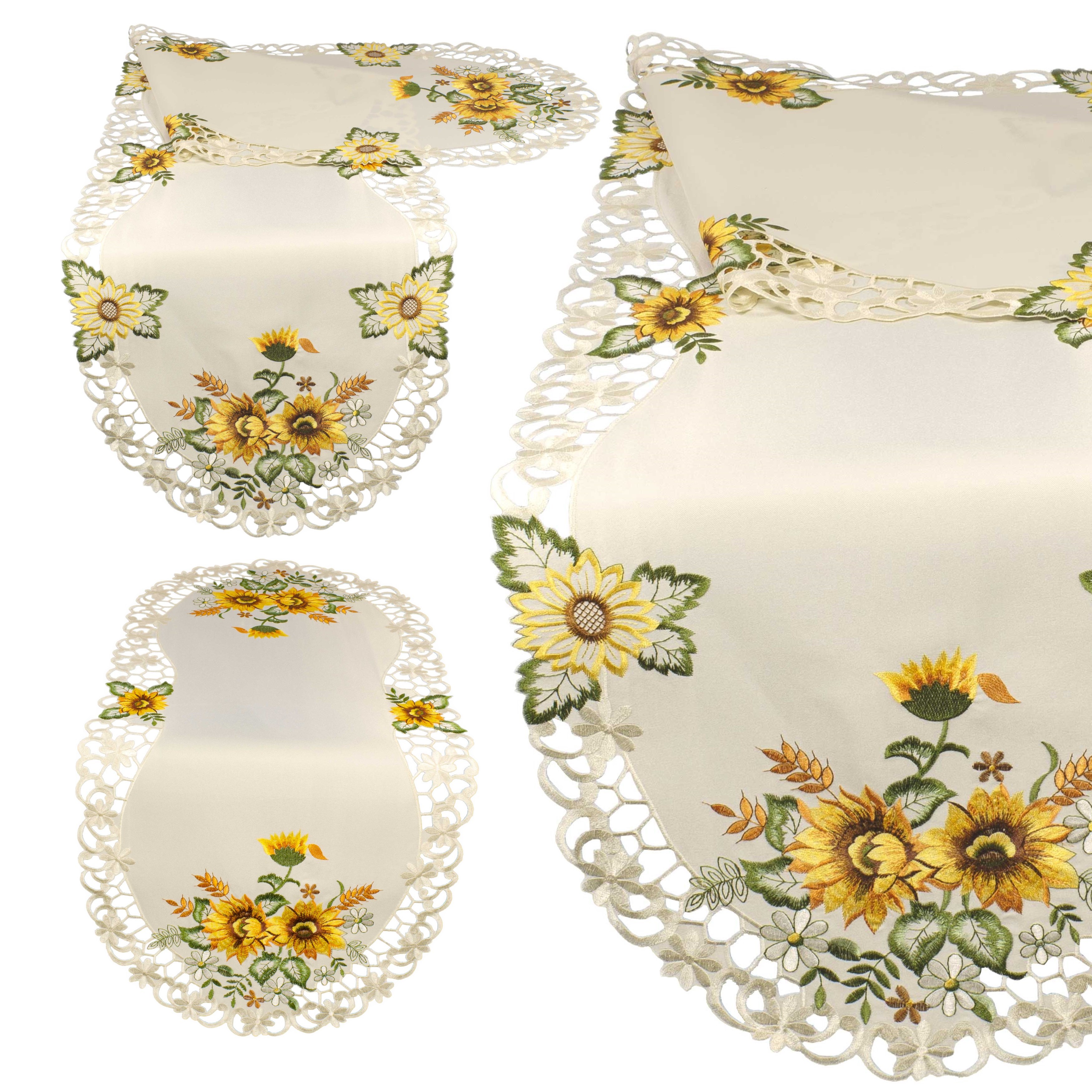 Tischläufer Ostern Tischdecke 40x100 Ostern eBay Narzissen Weiß | Frühling Mitteldecke