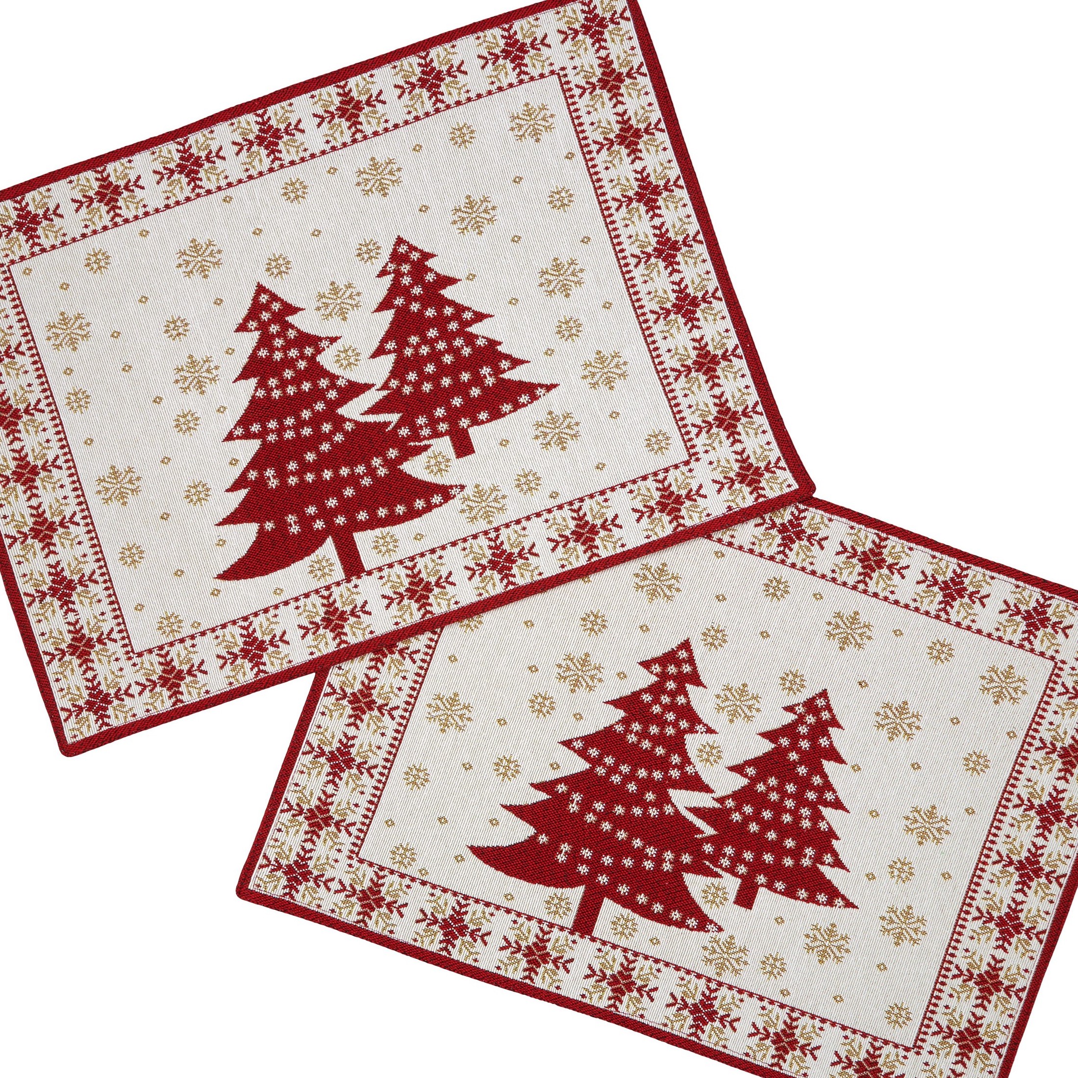 Tischset Platzset eBay Winter Schneemann Platzdeckchen Gobelin-Deckchen | Weihnachten 2