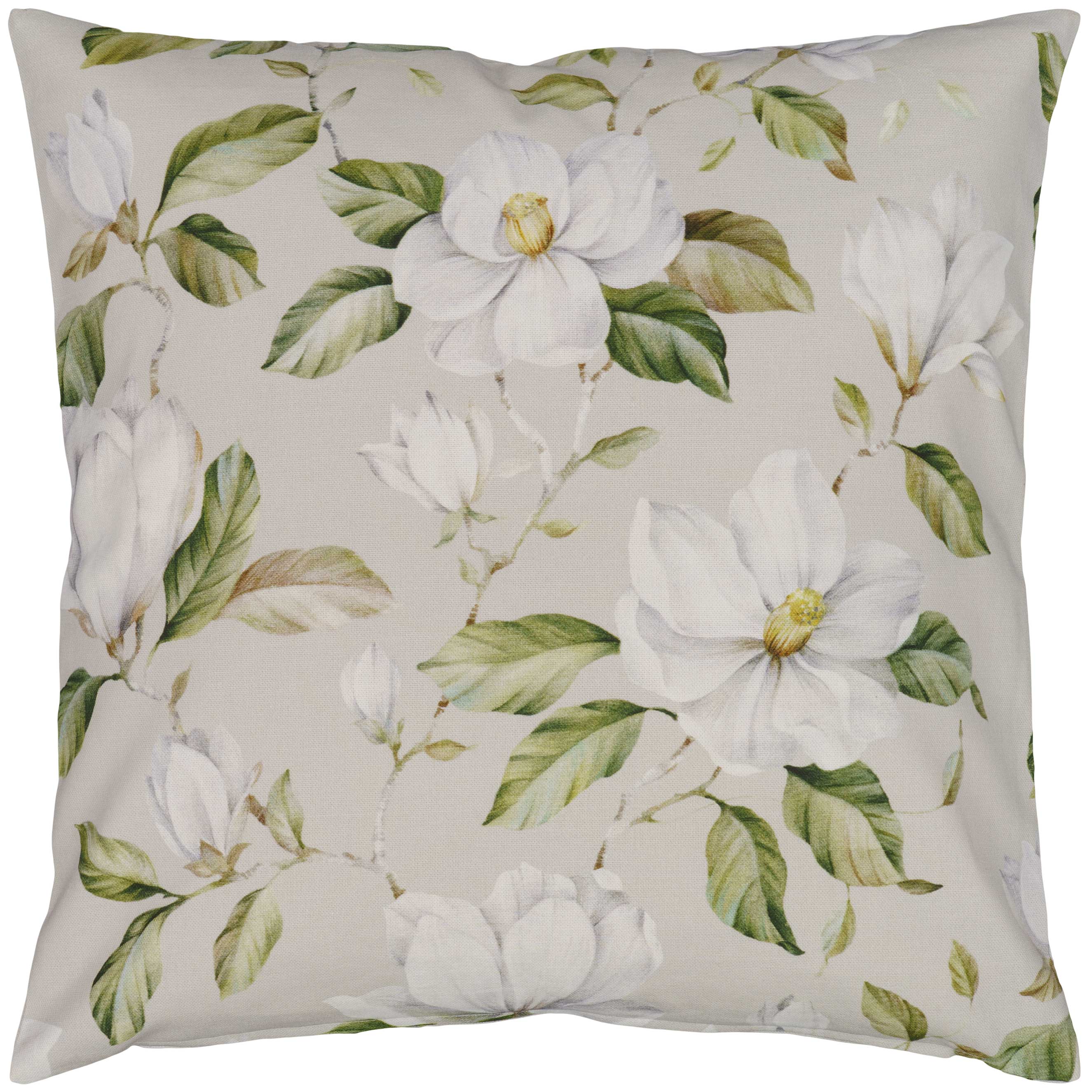 Kissenhülle Baumwolle 50x50 Sandner Magnolien Kissenbezug Frühling Made in Germany