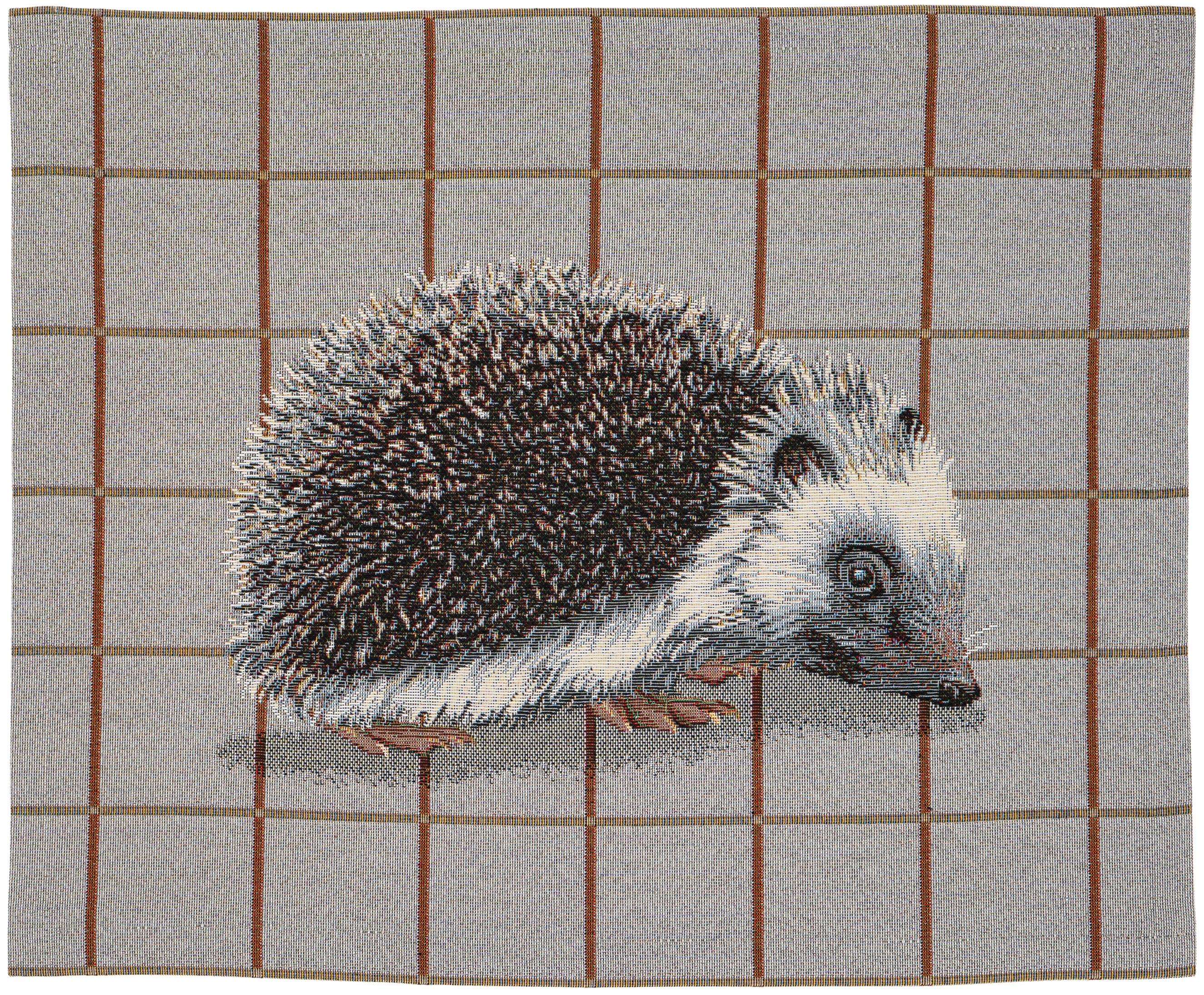 Platzdeckchen Stoff Platzset Tischsets Platzsets Gobelin 35x45 Grau Tiere Natur