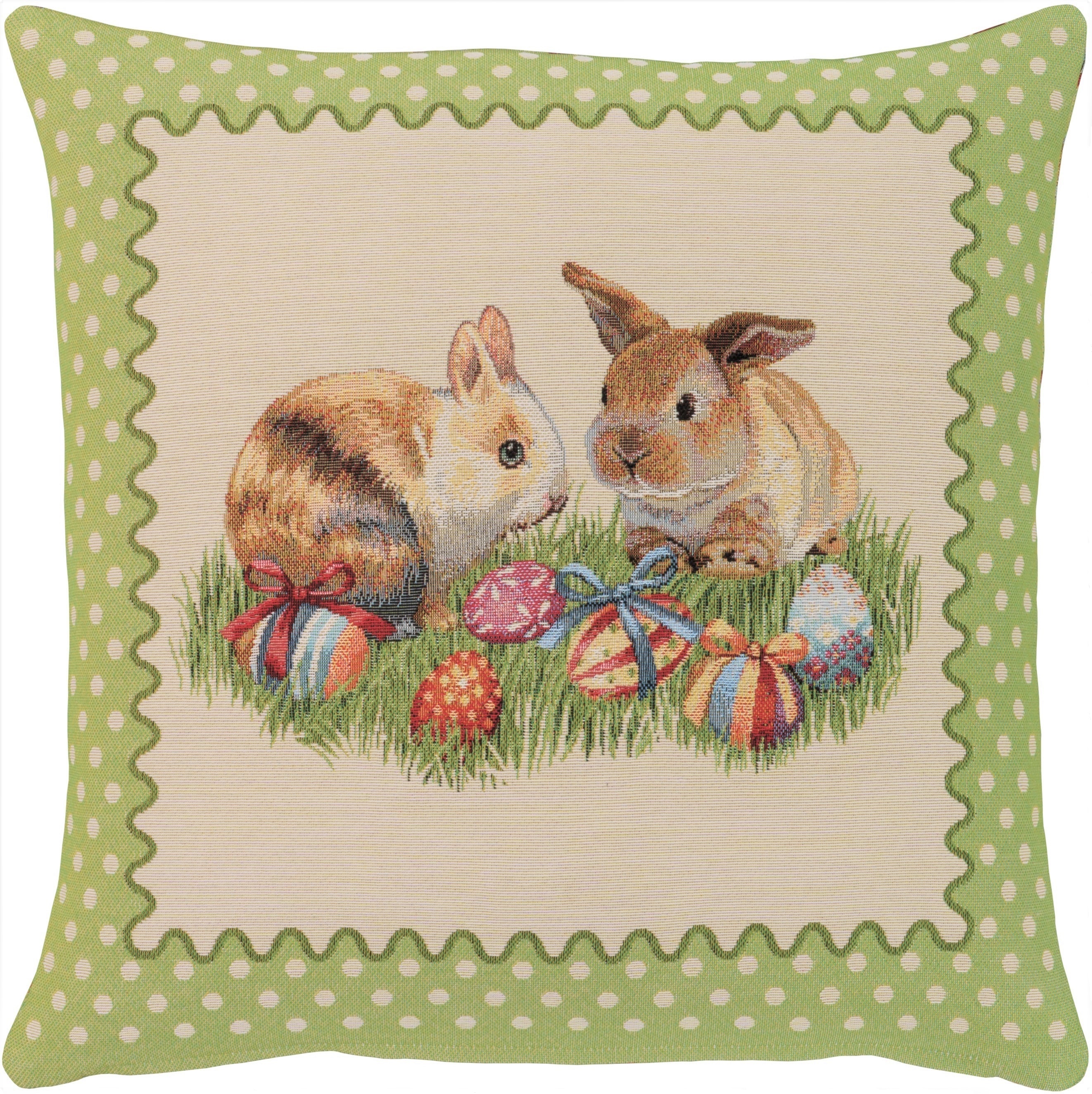 Kissenbezug Ostern 45x45 Gobelin Kissenhülle Dekokissen Kissen Made in Germany