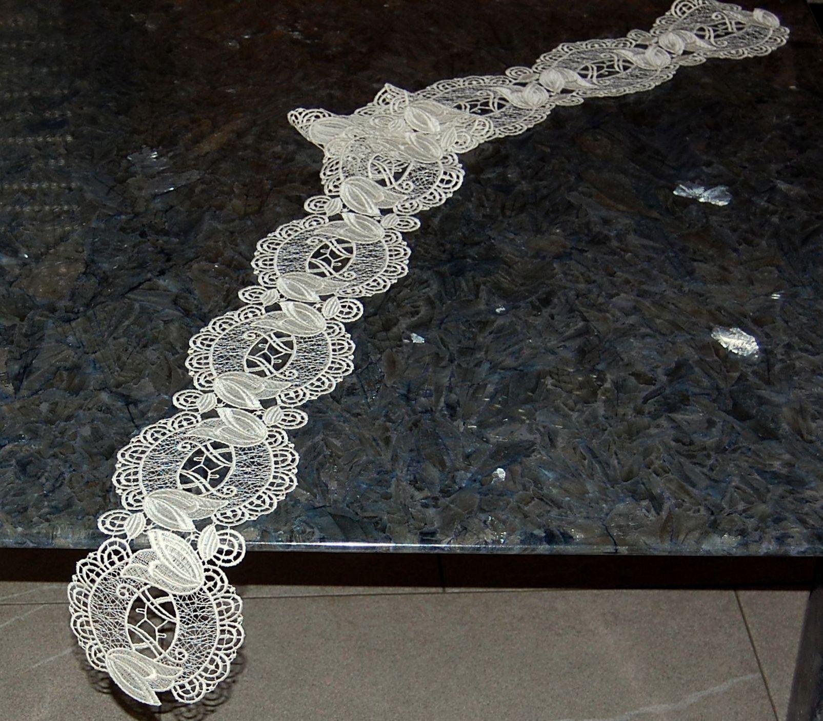 Plauener Spitze Tischläufer Deckchen Tischband Decke Spitzendecken