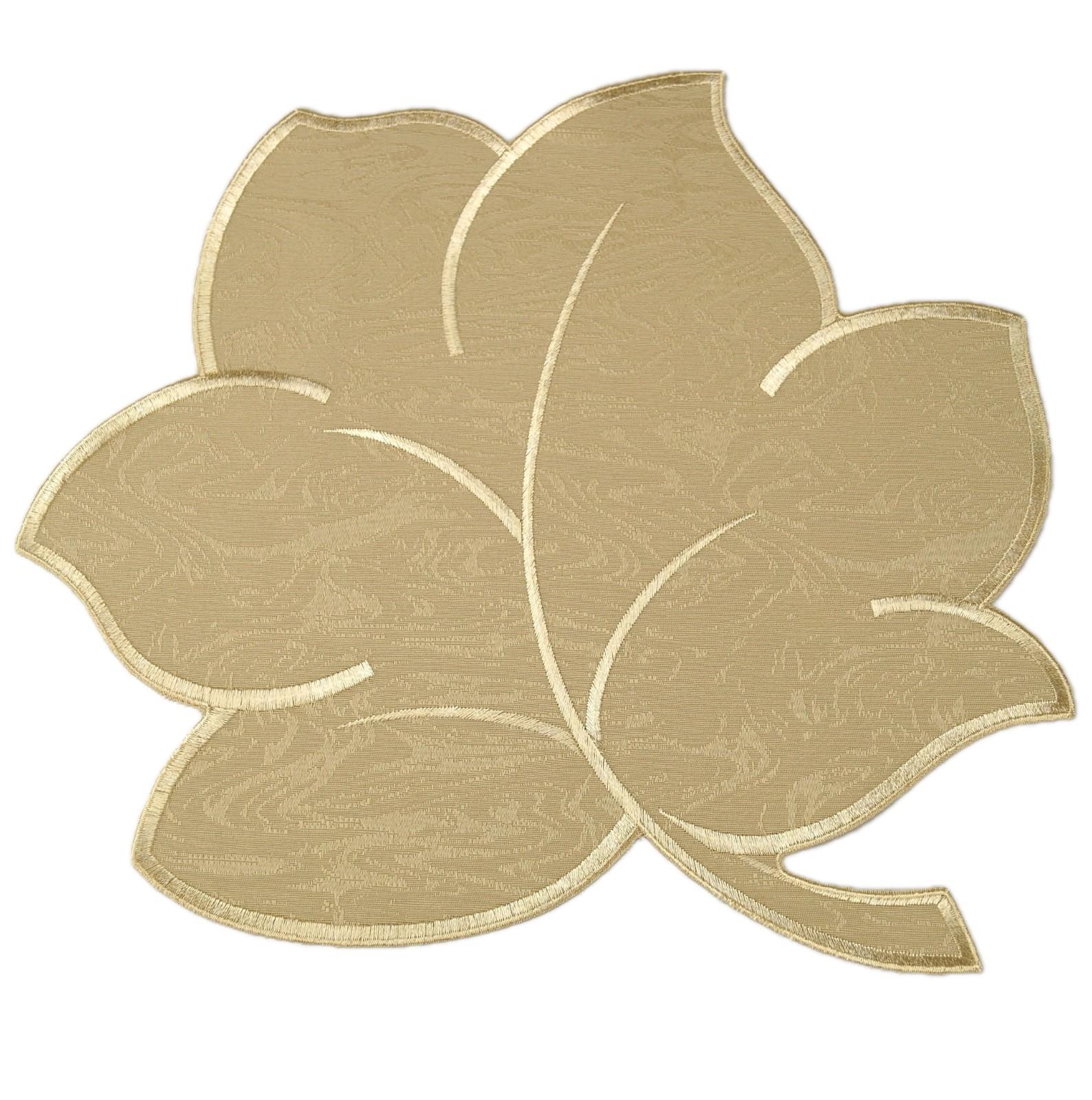 Tischdecke Plauener Spitze Herbst Blatt Deckchen Decke Läufer 15x31